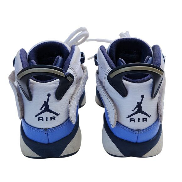 Air Jordan 6 Rings GG UNC White Blue 323399-115 Sneakers Shoes 4Y - Picture 7 of 10
